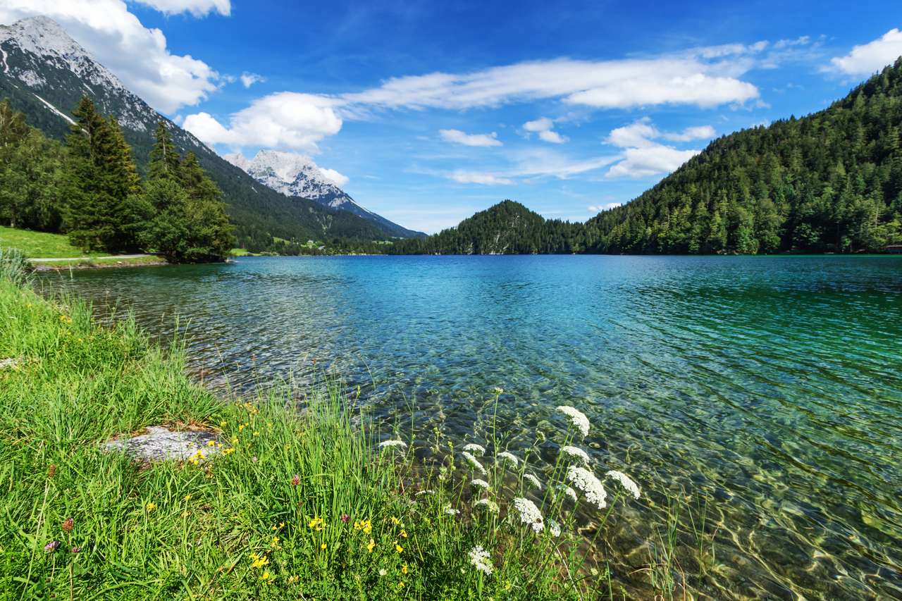 Jezioro Hintersteiner, Tyrol, Austria puzzle online