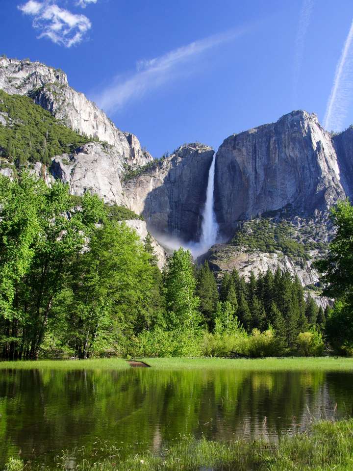 Wodospad Yosemite puzzle online