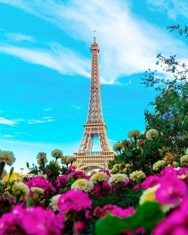 Majestic Wieża Eiffla Paryż Francja - Art # 6 puzzle online