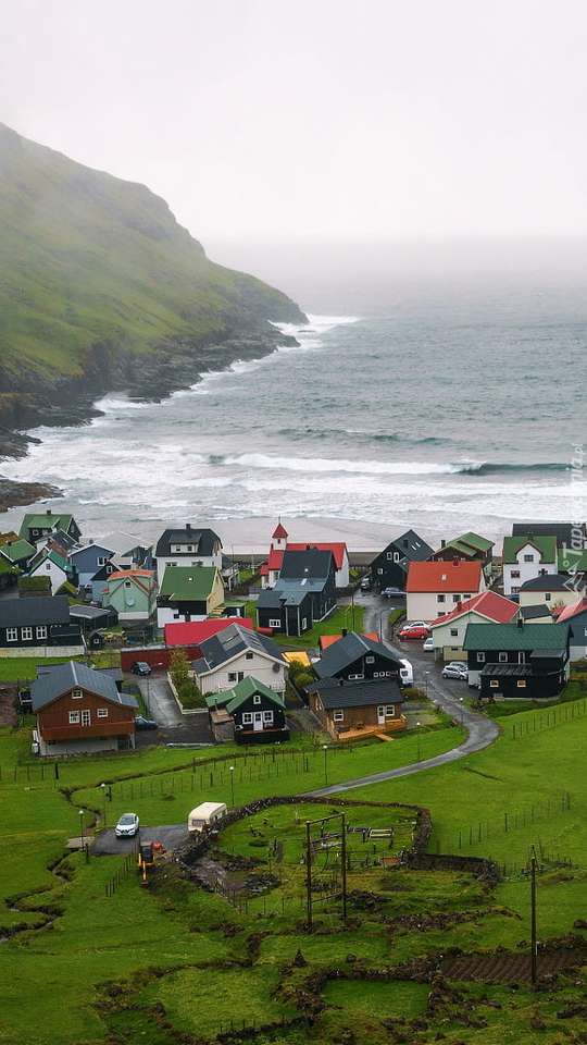 Miasteczko na wyspie Streymoy- Dania puzzle online