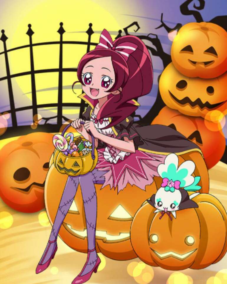 Halloween! Hanasaki Tsubomi puzzle online