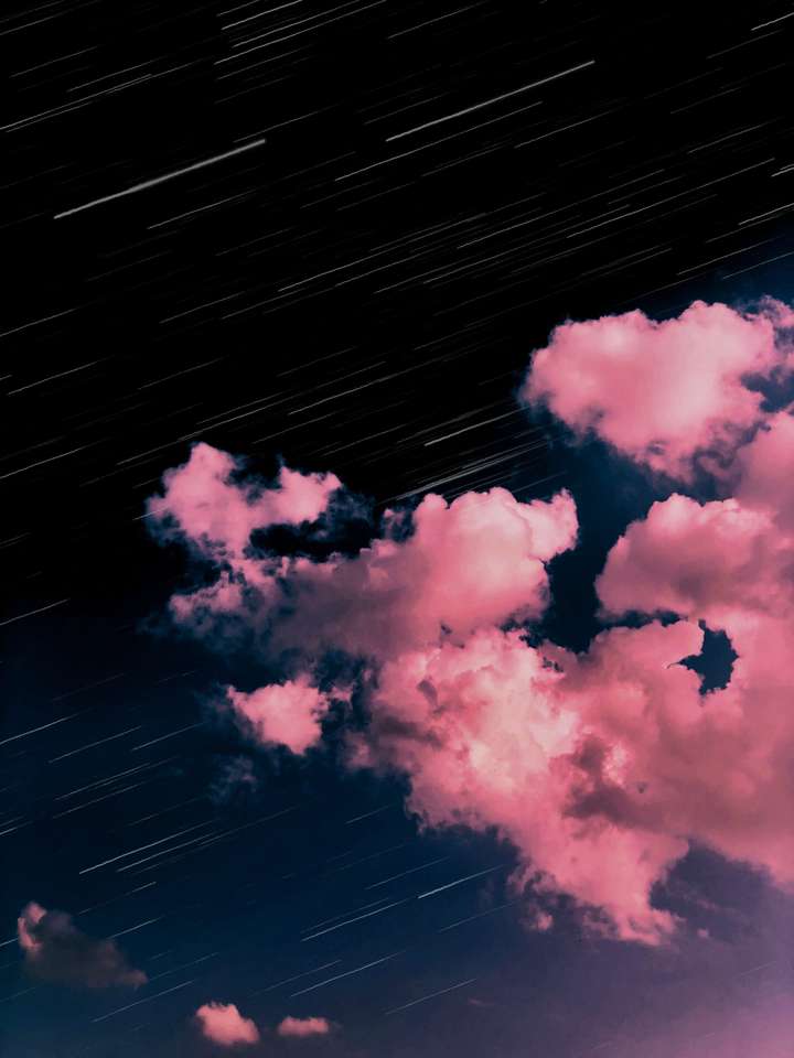 różowe chmury puzzle online