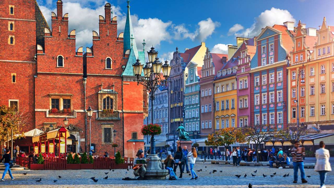 Rynek we Wrocławiu puzzle online
