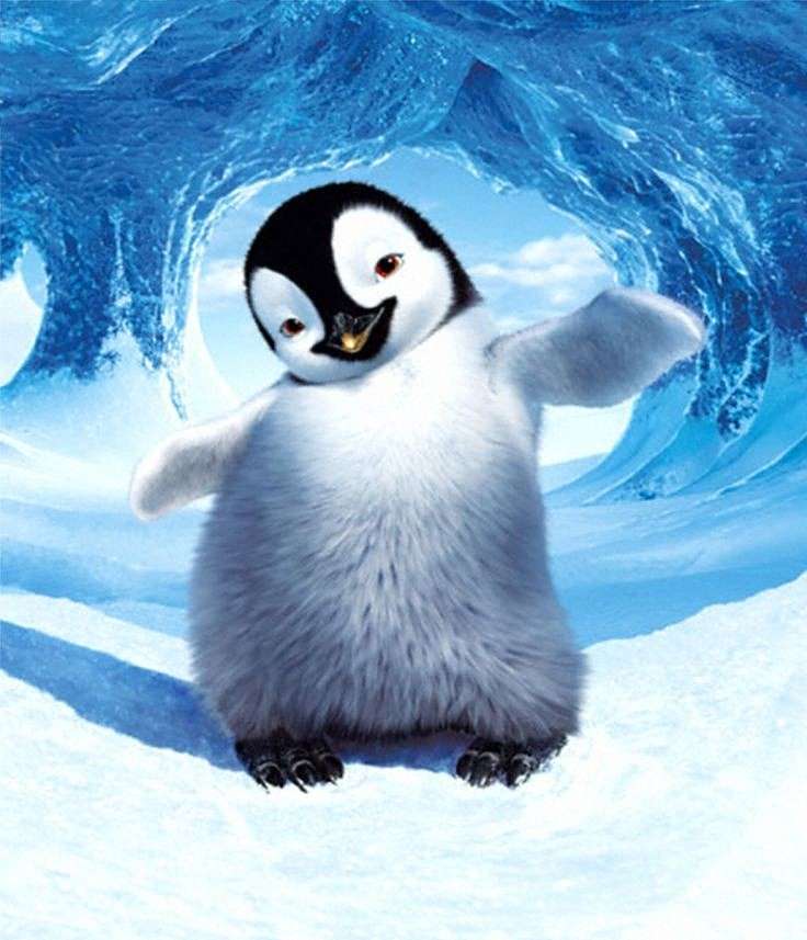 Zimowe zdjęcie z pingwinem puzzle online