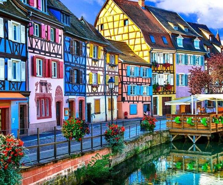 Piękne budynki w Colmar France - Art # 7 puzzle online