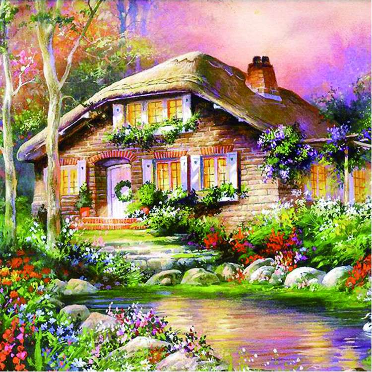 House by the river - picture jigsaw puzzle