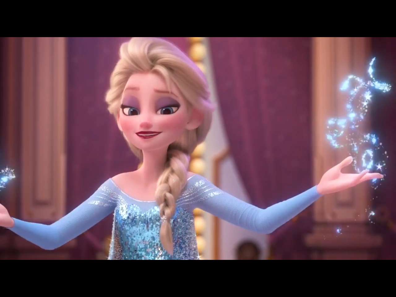 Elementy układanki (księżniczka Elsa) z Krainy Lodu puzzle online