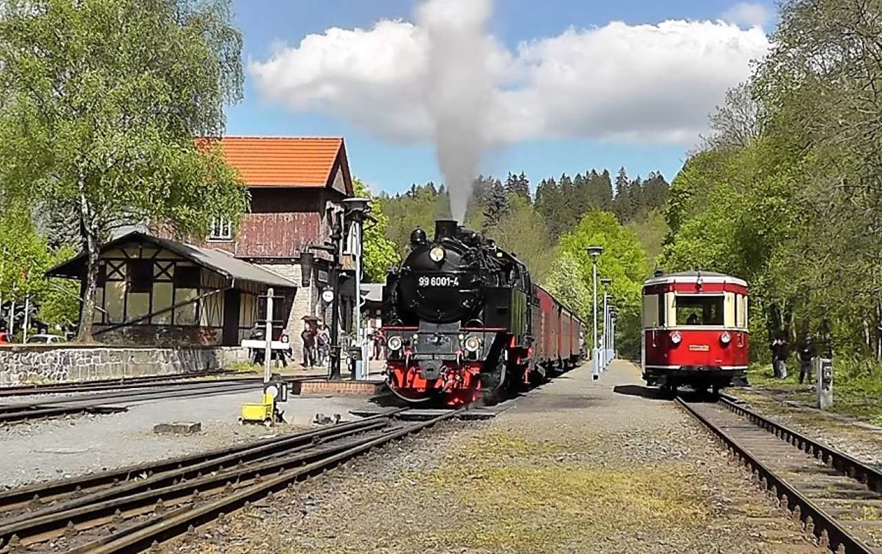 Pociąg parowy Harzbahn puzzle online