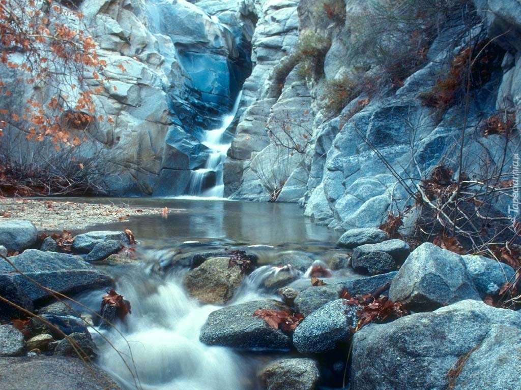 Blue stream, rocks puzzle