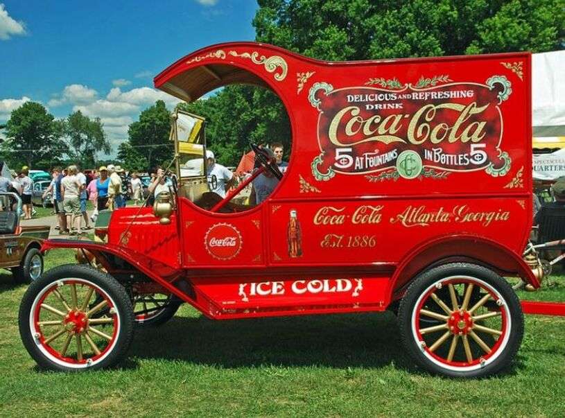 Dostawca Coca Coli Ford T Rok 1915 puzzle online