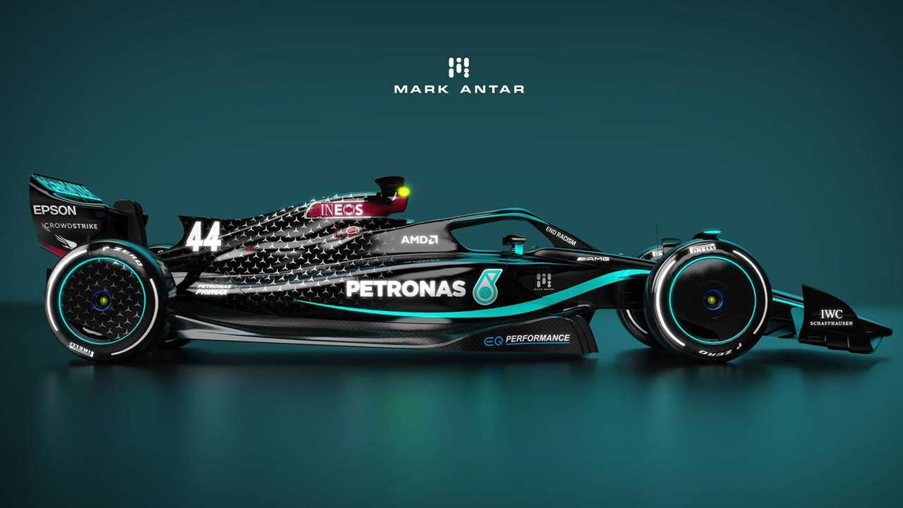 samochód petronas mercedes puzzle online