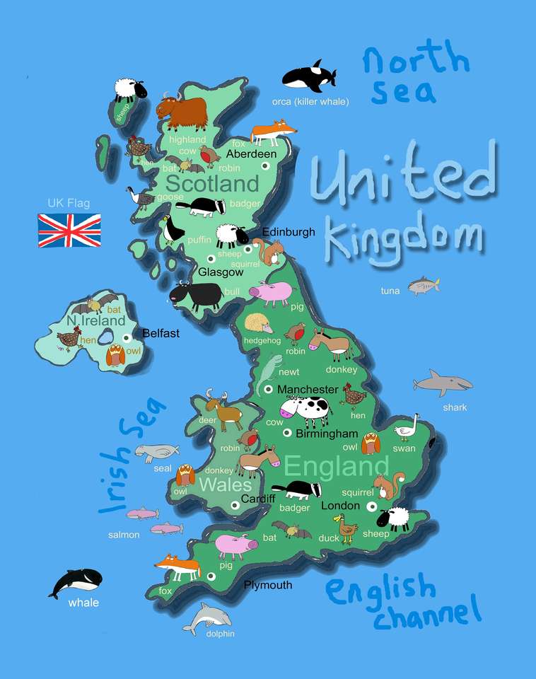 Wielka Brytania puzzle online