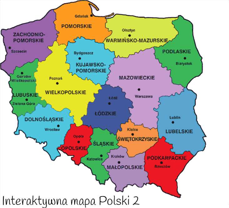 mapa Polski puzzle puzzle online