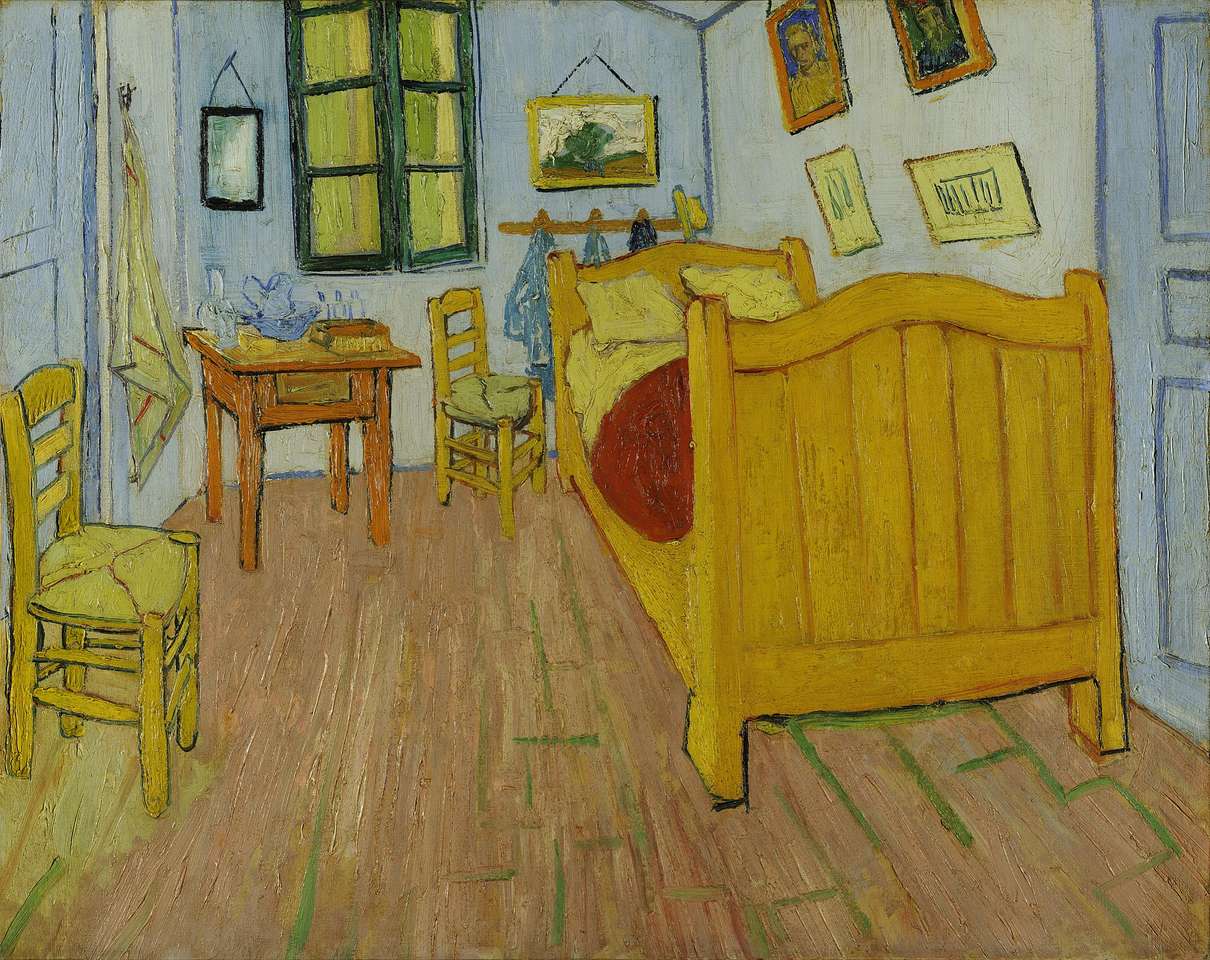 Sypialnia Vincenta Van Gogha w Arles puzzle online