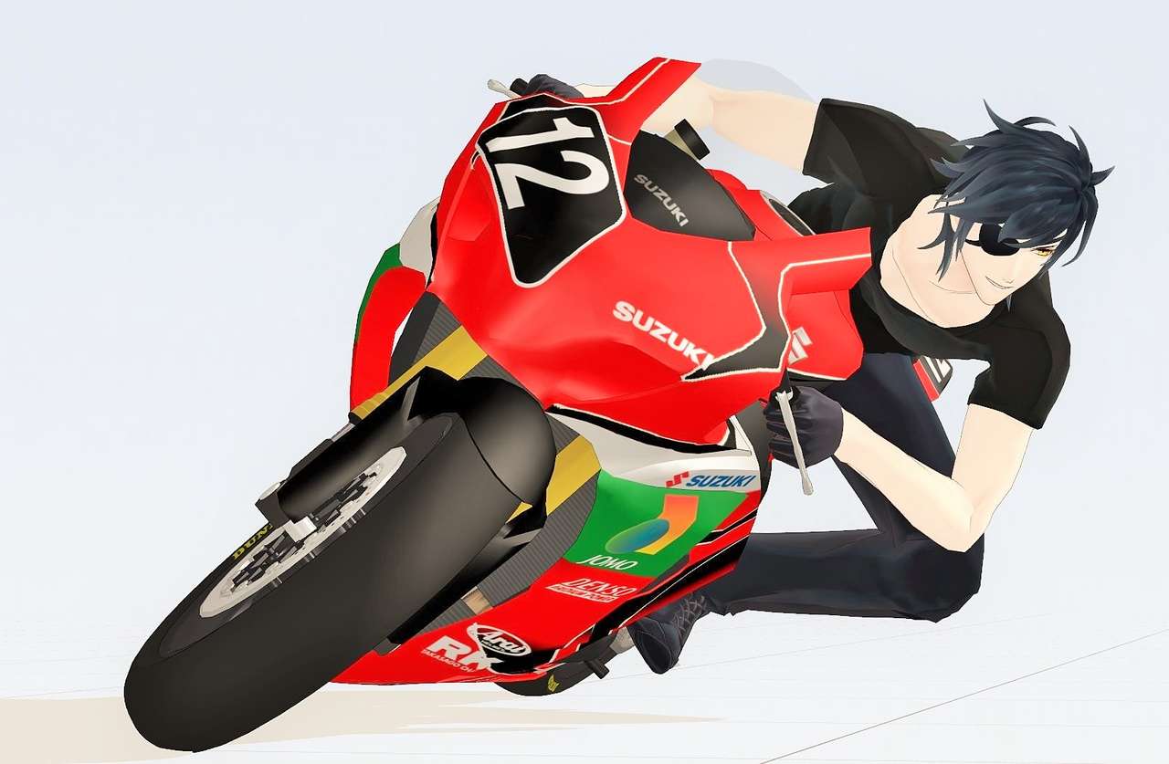 Mitsutada na motocyklu puzzle online