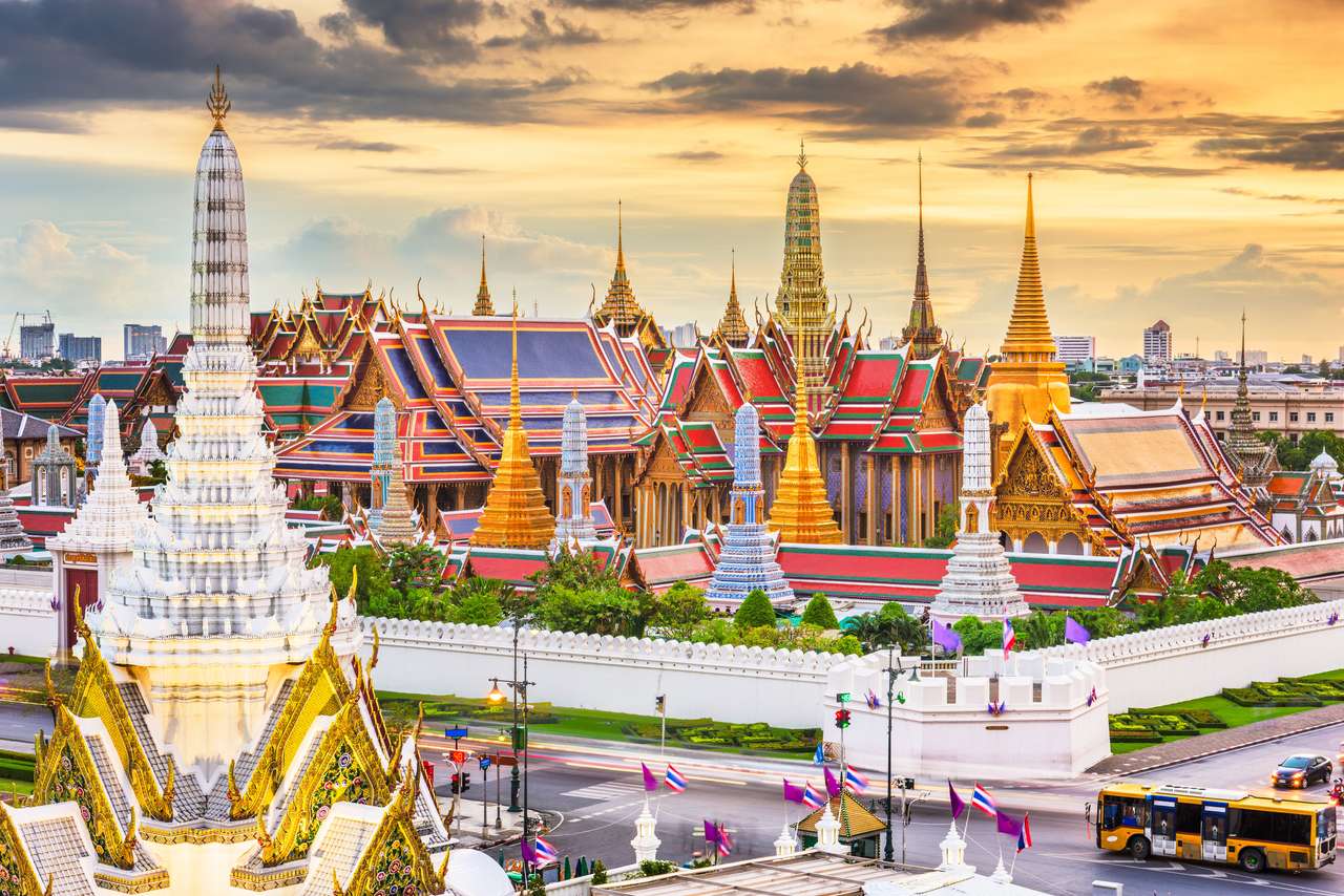 Bangkok, Tajlandia w Świątyni Szmaragdowego Buddy puzzle online