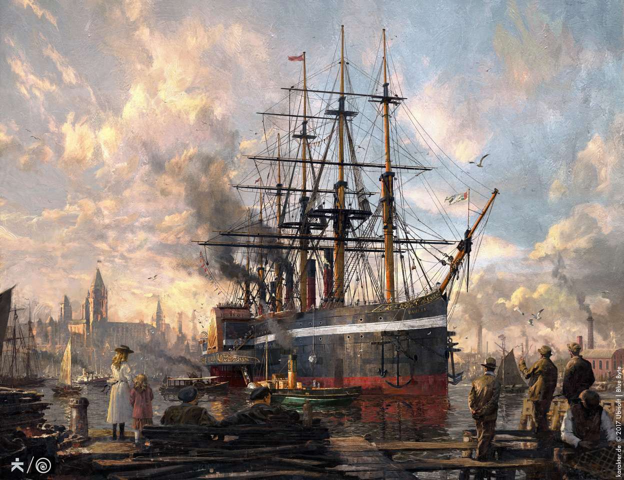 Anno 1800 piękny statek puzzle online