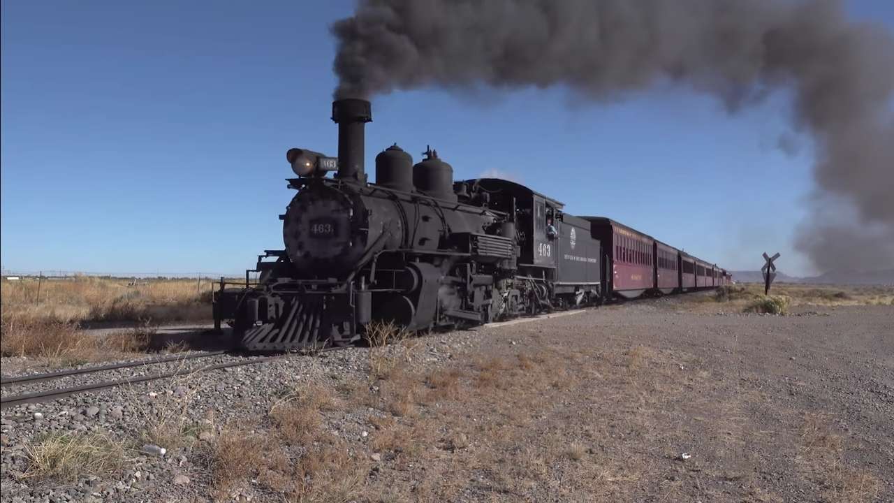 Pociąg parowy w Nowym Meksyku puzzle online