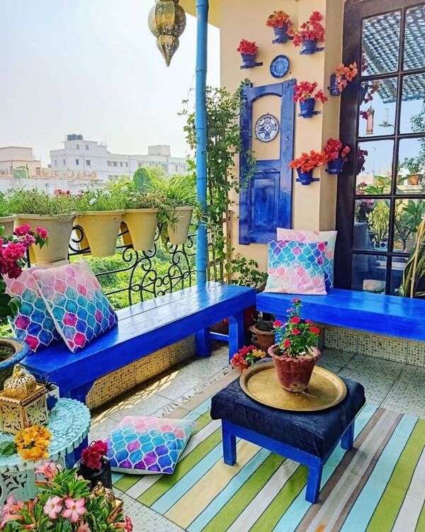 Ładna dekoracja balkonu - #1 puzzle online