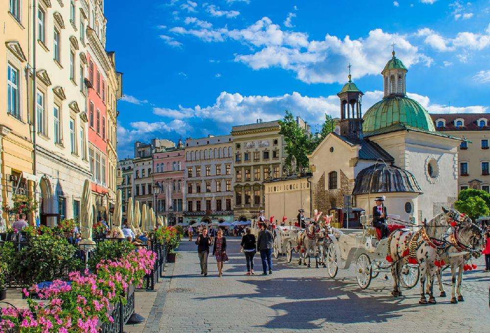 Kraków- malownicze miasto puzzle online