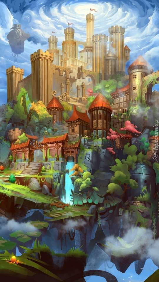 Miasto fantasy puzzle online