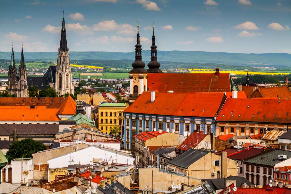 Panorama miasta Ołomuniec puzzle online