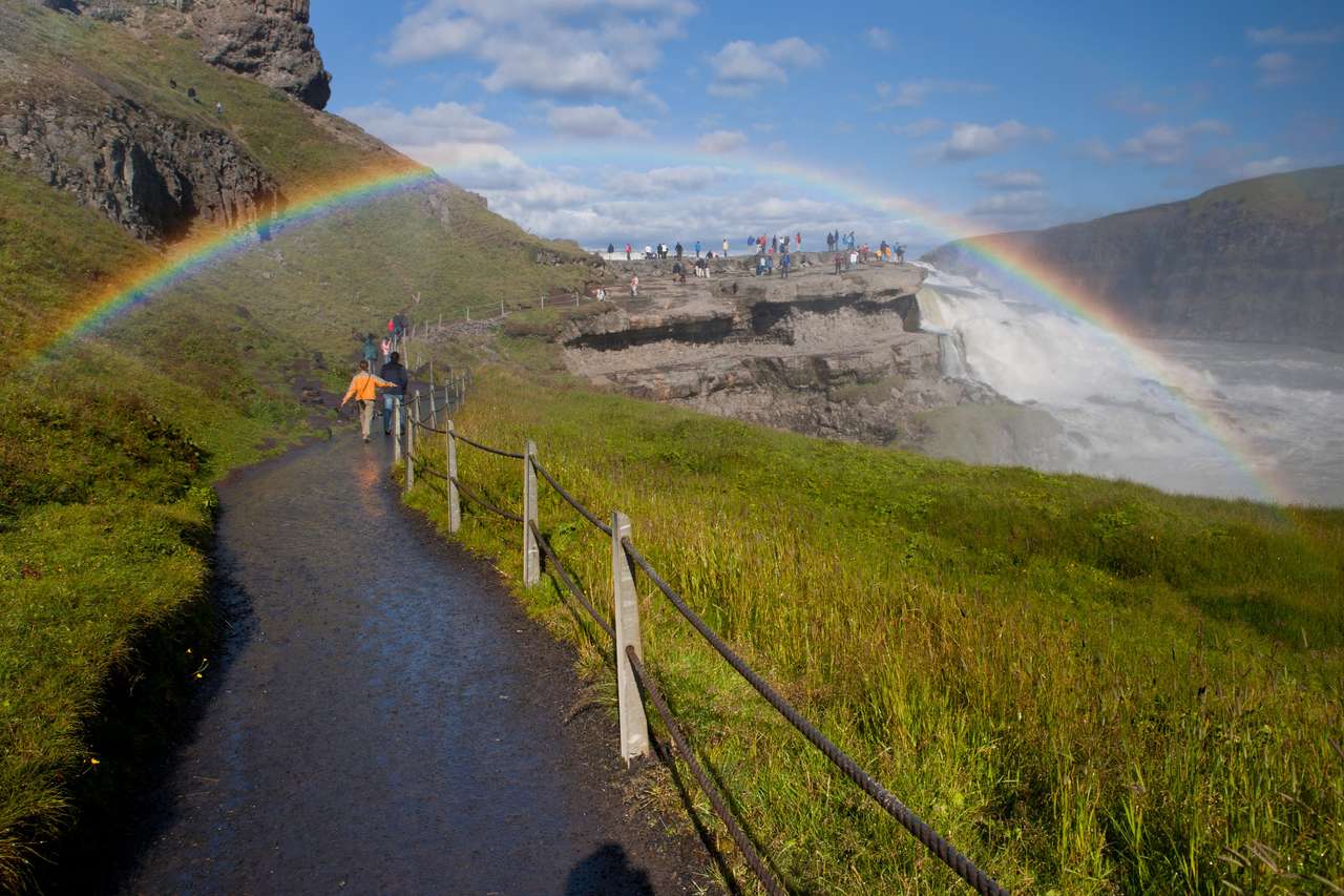 Islandia, wodospad Gullfoss puzzle online