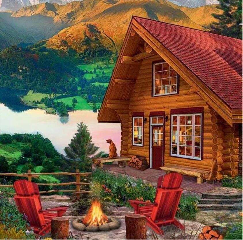 Ładna chatka w górach? puzzle online