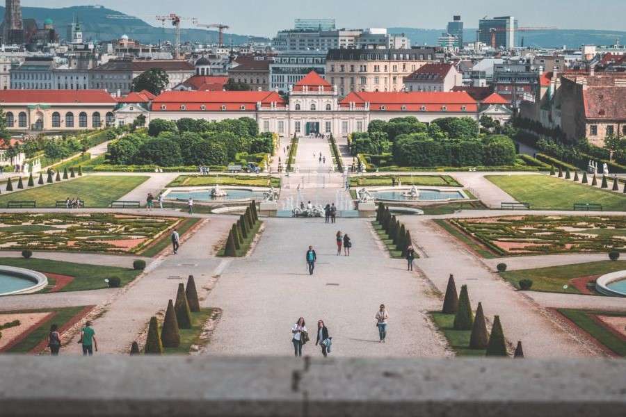 Panorama Wiednia, Belweder puzzle online