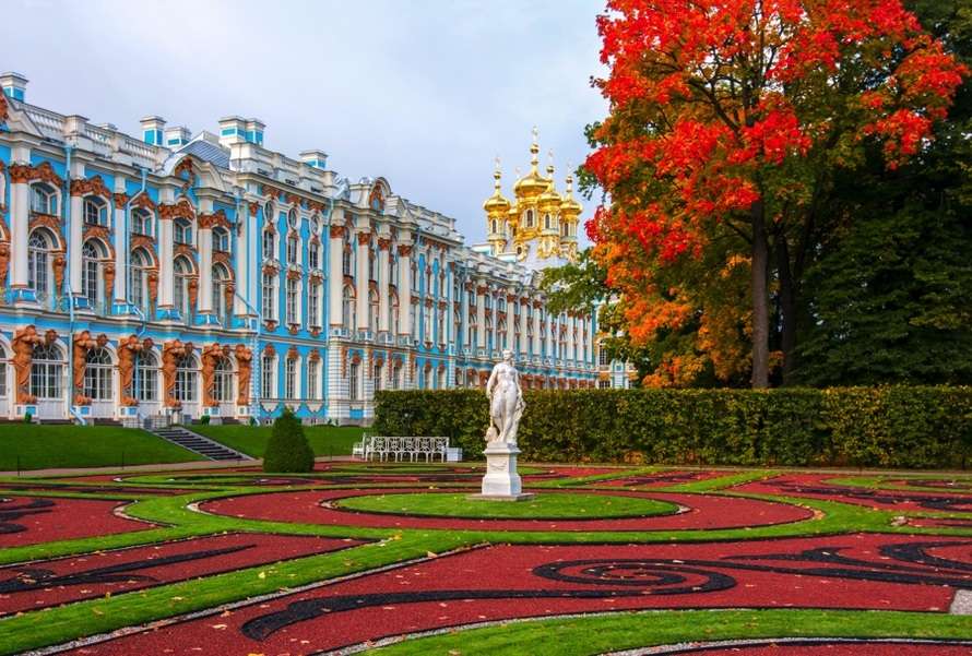 Pałac Katarzyny Sankt Petersburg Rosja #2 puzzle online