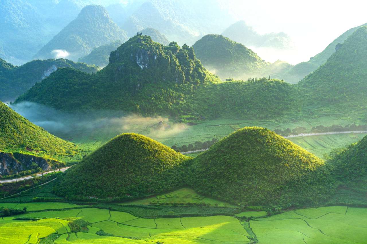 Pole ryżowe w Wietnamie puzzle online