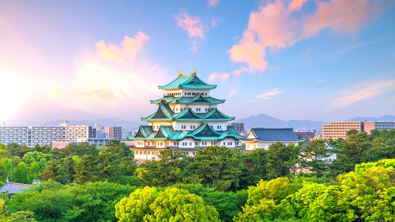 Zamek Nagoya w Japonii puzzle online
