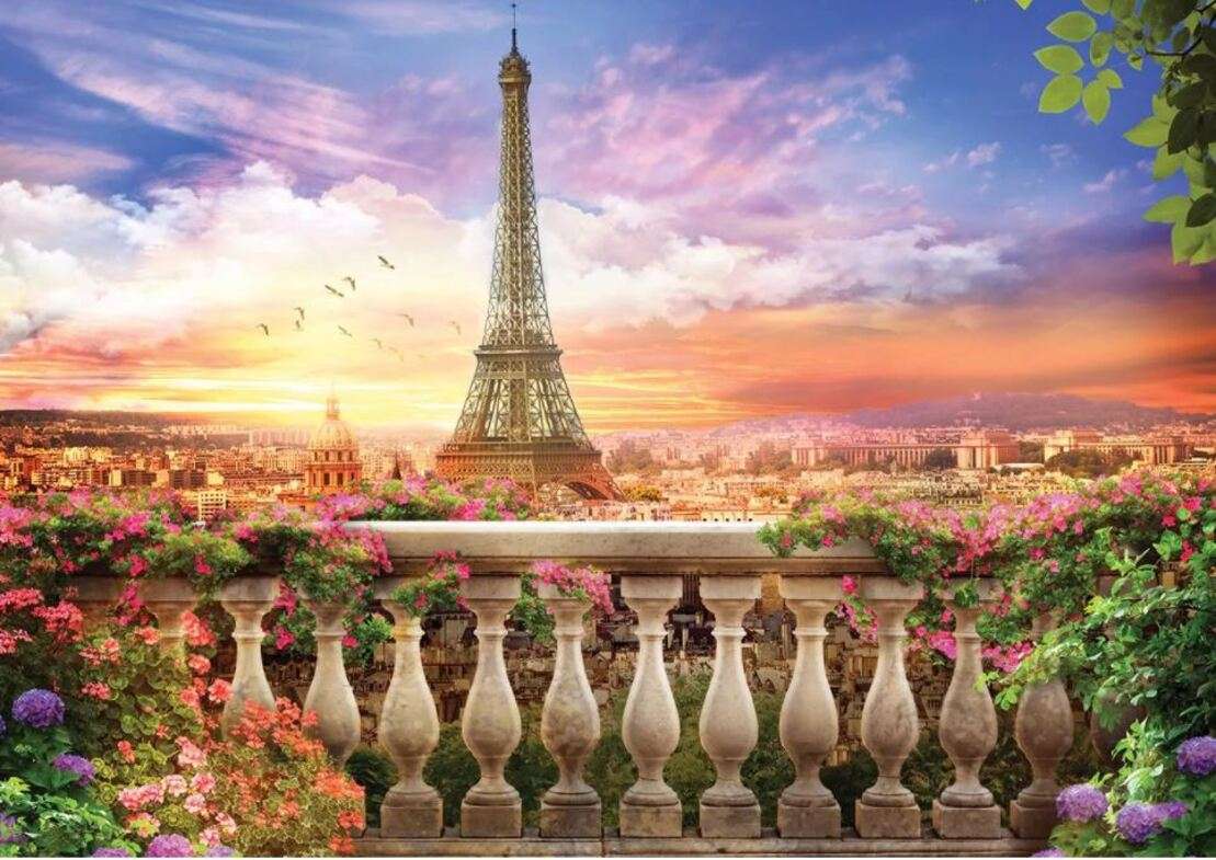 Widok na Paryż i Wieżę Eiffla puzzle online