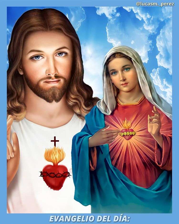 Jesu och Marias heliga hjärtan pussel