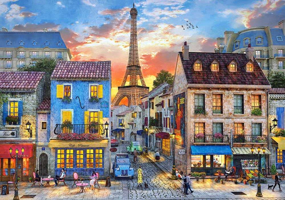 Paryż widok na Wieżę Eiffla puzzle online