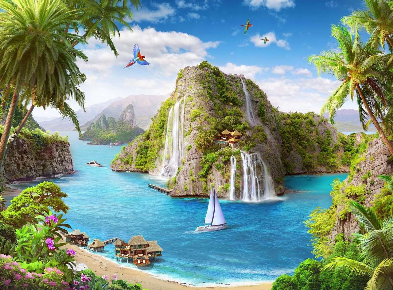 rajska wyspa puzzle online