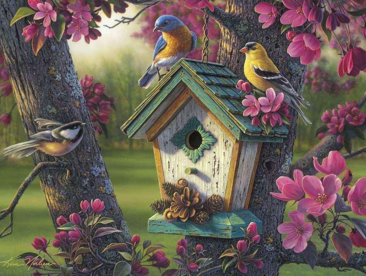 Domek dla ptaków puzzle online