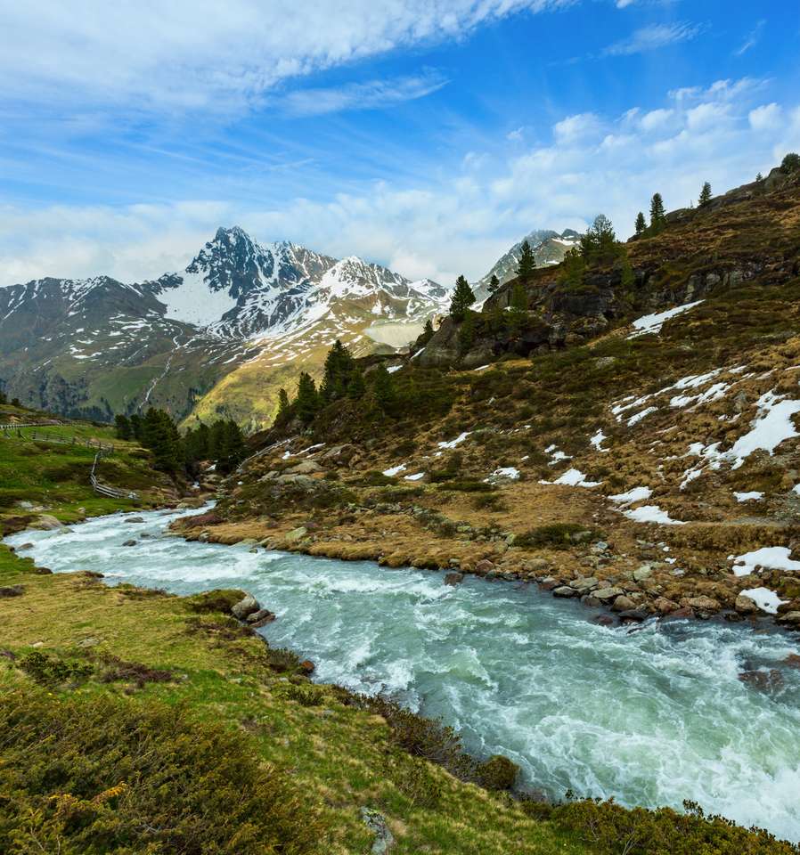 Kaunertal Gletscher, Österrike, Tirol pussel