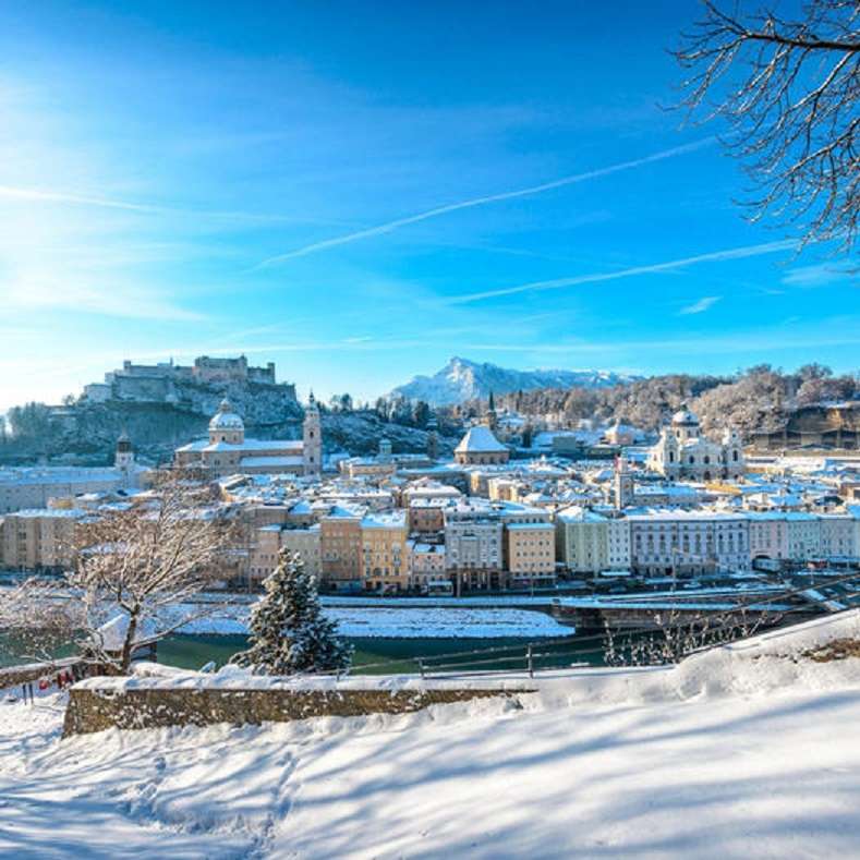 Zima w Salzburgu. puzzle online