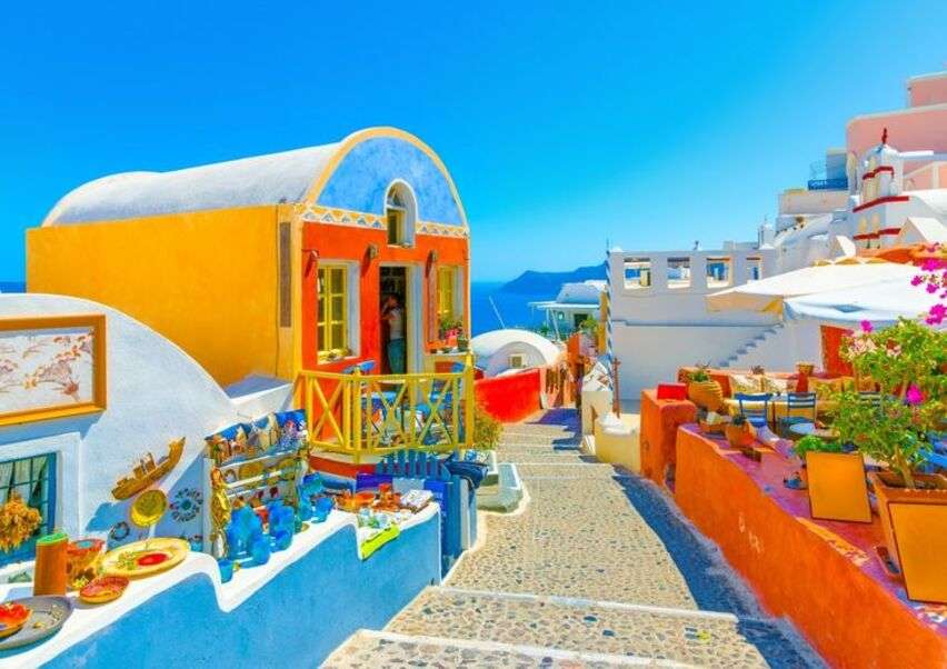 Wyspa Santorini w Grecji #1 puzzle online