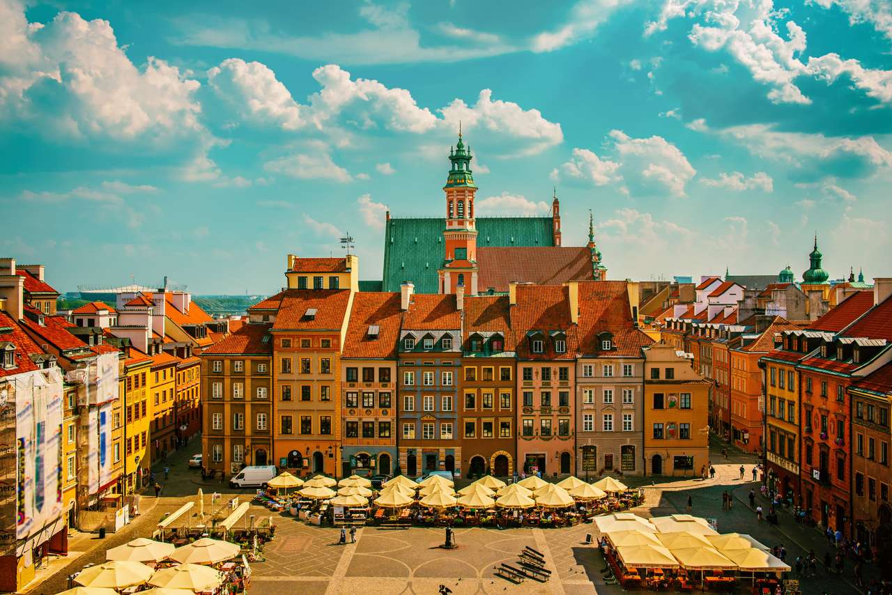 Rynek w Warszawie puzzle online