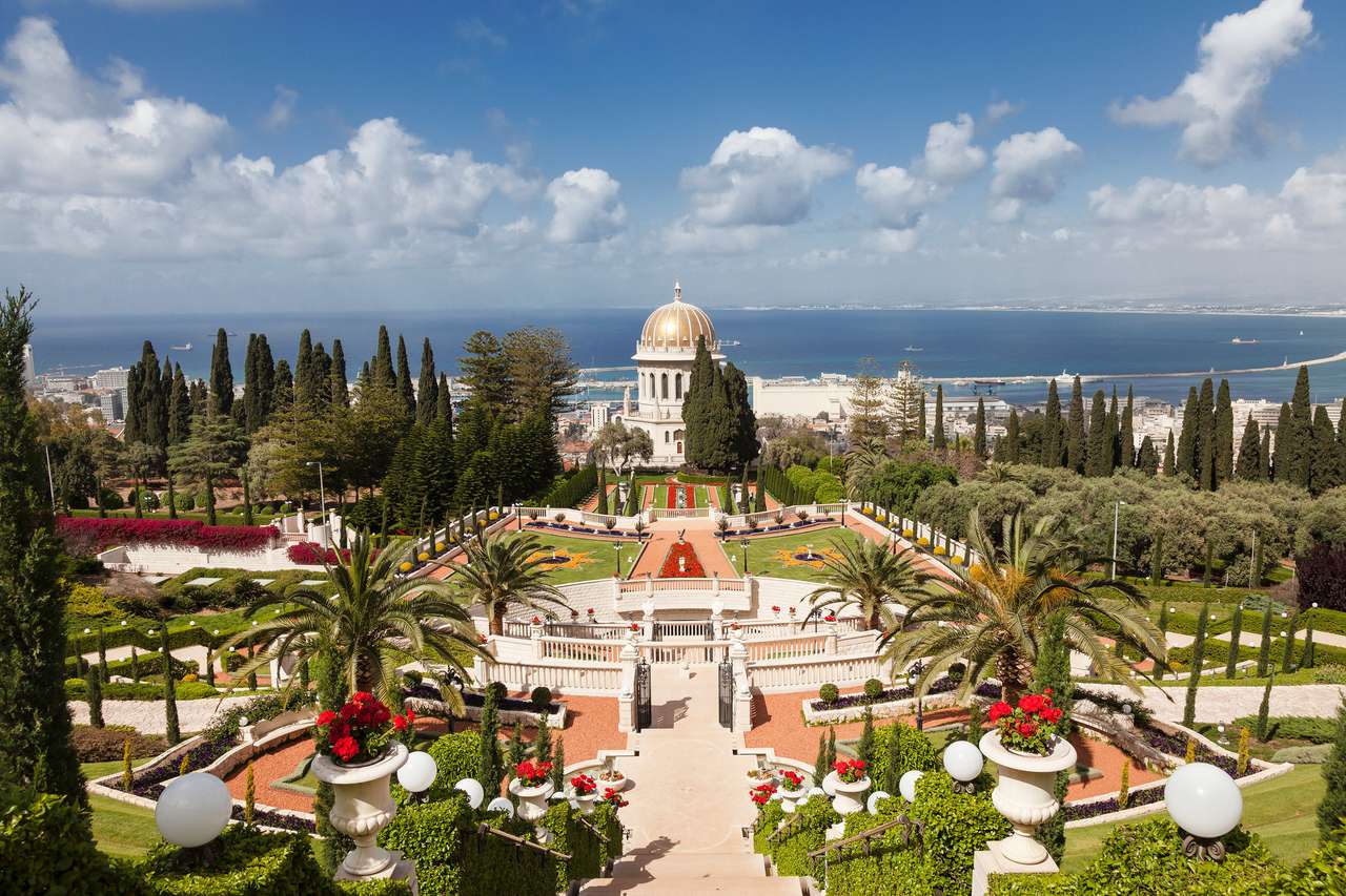 Ogród Bahai i Hajfa, Izrael puzzle online