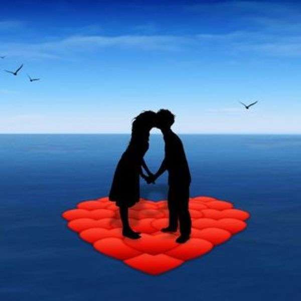 Pocałunek nad morzem puzzle online