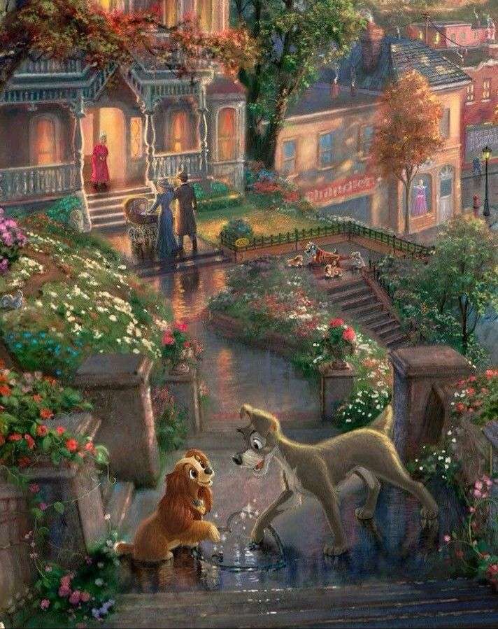 Lady and the Tramp puzzle online