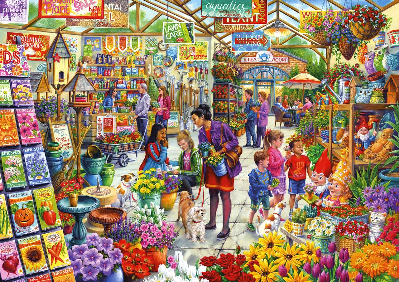 sklep z kwiatami i nasionami puzzle online