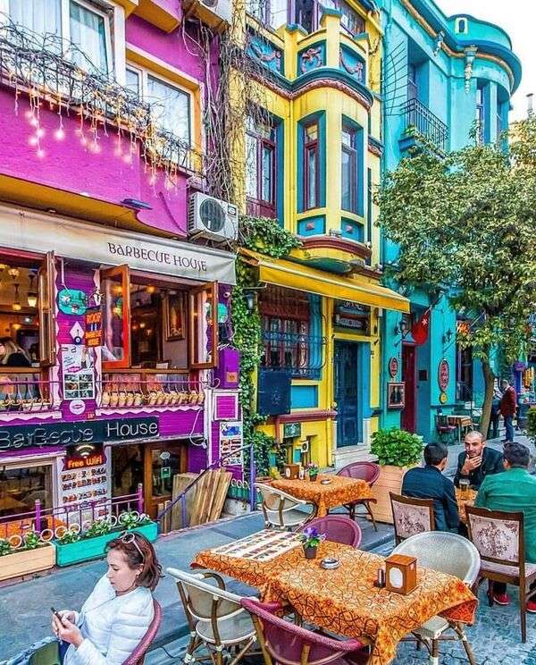Restauracja na świeżym powietrzu w Stambule Turcja #10 puzzle online