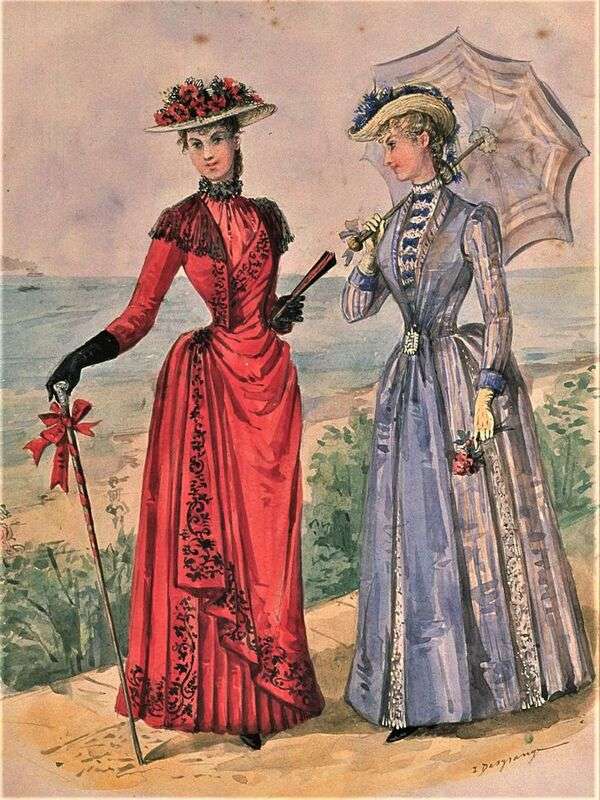 Panie w słynnym roku mody 1889 (nr 2) puzzle online