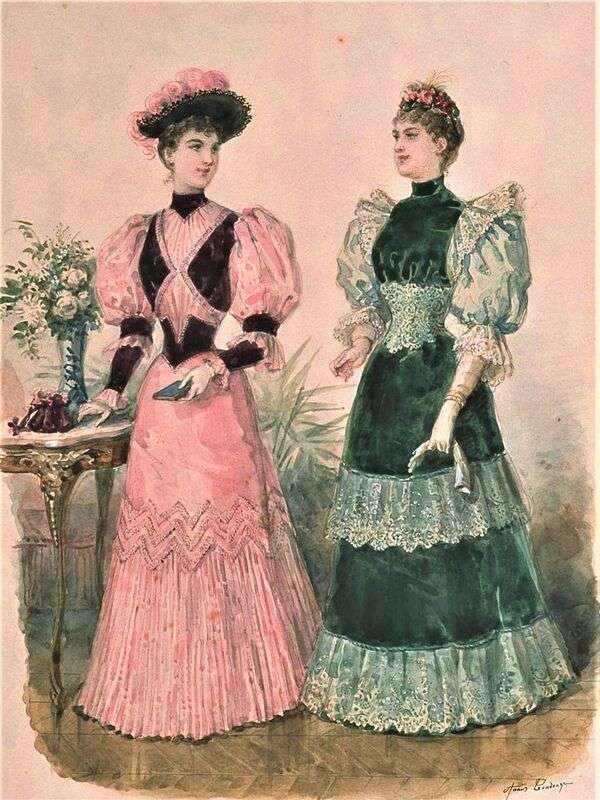 Panie w słynnym roku mody 1893 (2) puzzle online