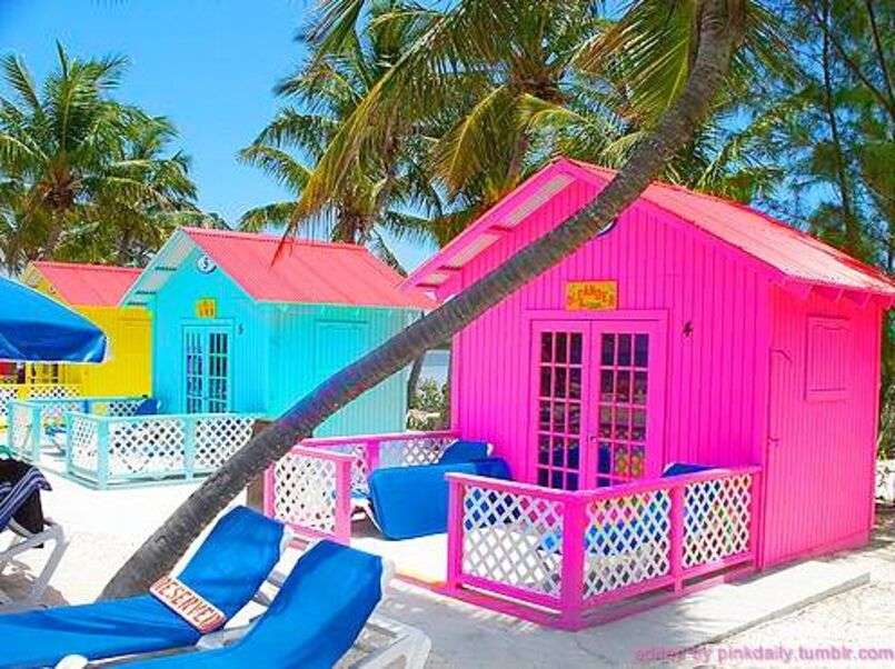 Małe domki na plaży #1 puzzle online