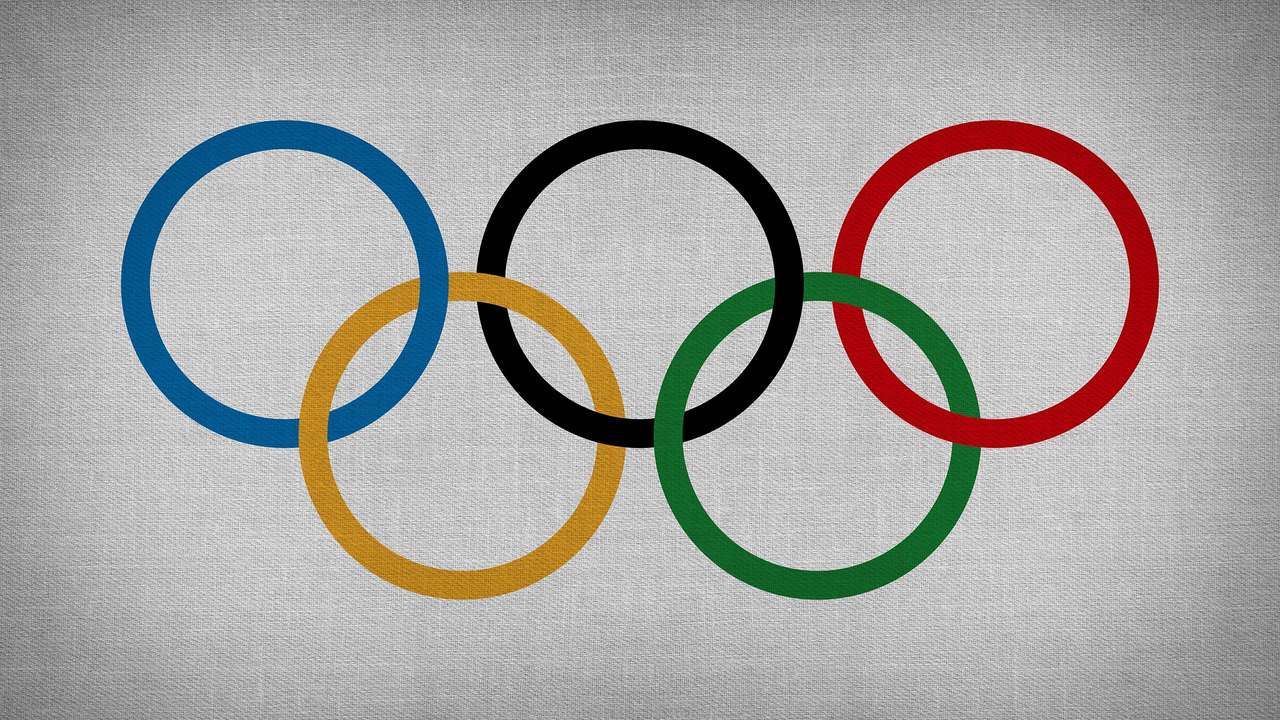 flaga olimpijska puzzle online